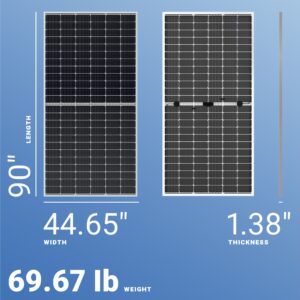 JA Photo voltaic 545W Bifacial Photo voltaic Panel with 144 Cells – Mannequin JA-JAM72-D30-545MB