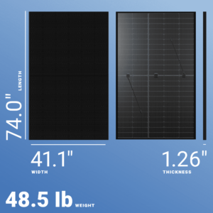 Q CELLS 400W Bifacial Photo voltaic Panel – 132 Cells, 12 Busbars, Q.PEAK DUO BLK ML-G10+/T