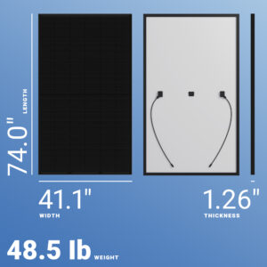 Q CELLS 405W Photo voltaic Panel 132 Cell Q.PEAK DUO BLK ML-G10+ Made within the USA