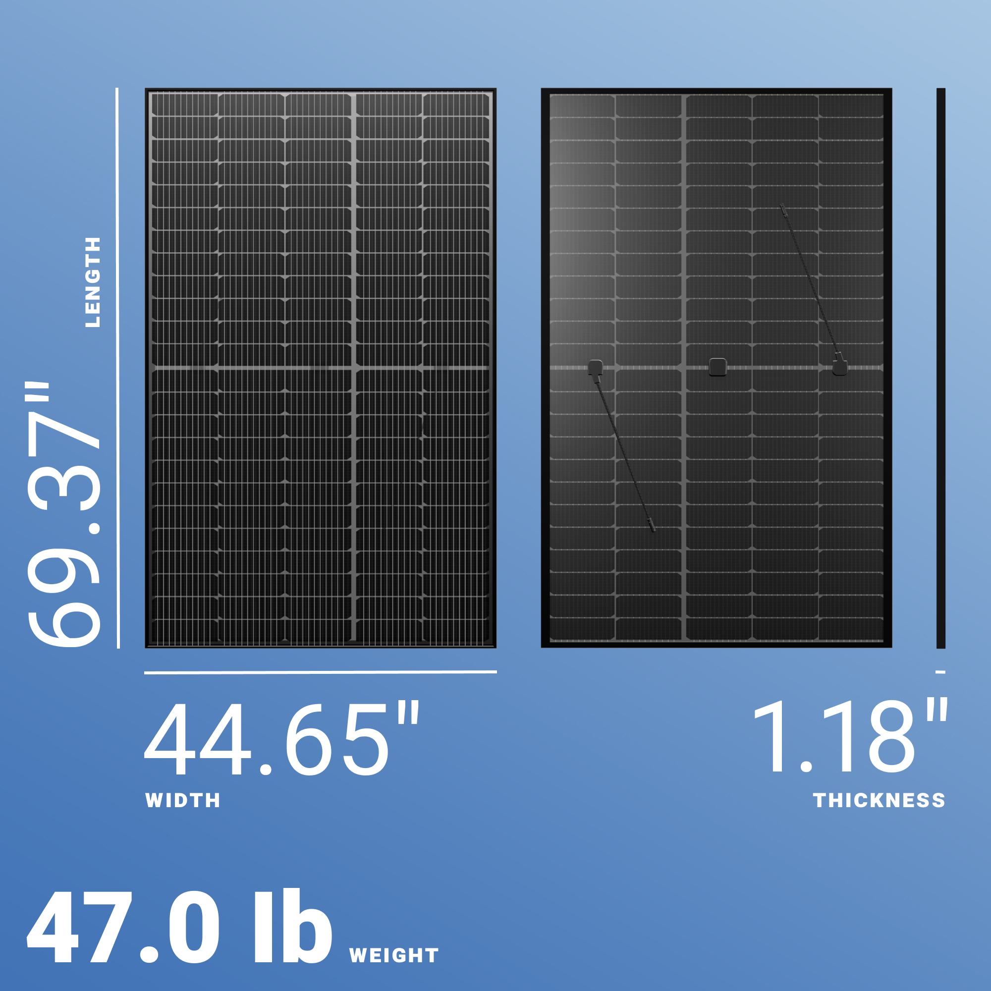 Trina 415W All-Black Bifacial Photo voltaic Panel 144 Cell TSM-415NE09RC.05 - Clearance Sale